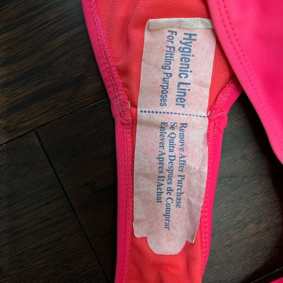 CYN & Luca High Waist Bikini Bottom Ombré on the right hip SZ L Hot Pink NWT - Picture 9 of 13